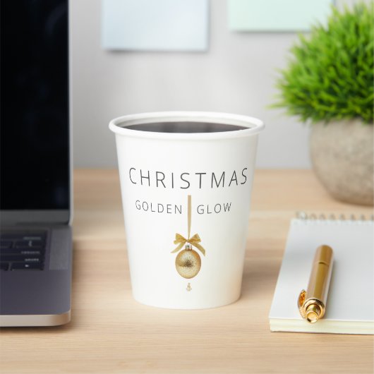 Minimal Christmas Line Art Tree | KaliraArts Pappbecher (InSitu)