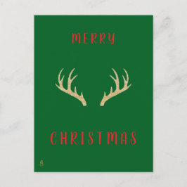 Minimal Christmas Line Art Tree | KaliraArts Postkarte