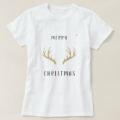 Minimal Christmas Line Art Tree | KaliraArts T-Shirt (Design vorne)