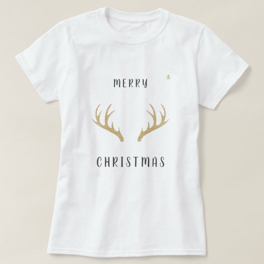 Minimal Christmas Line Art Tree | KaliraArts T-Shirt (Design vorne)