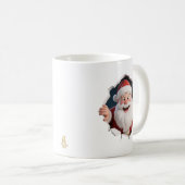 Minimal Christmas Mug | Line Art Tree | KaliraArts Kaffeetasse (VorderseiteRechts)