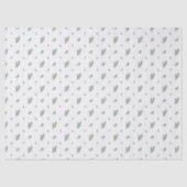 Minimal Christmas Pattern, Pine, Berries Seidenpapier (Vorderseite)