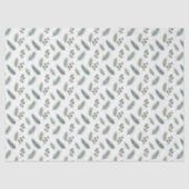 Minimal Christmas Pine Pattern, Scandi Style Seidenpapier (Vorderseite)