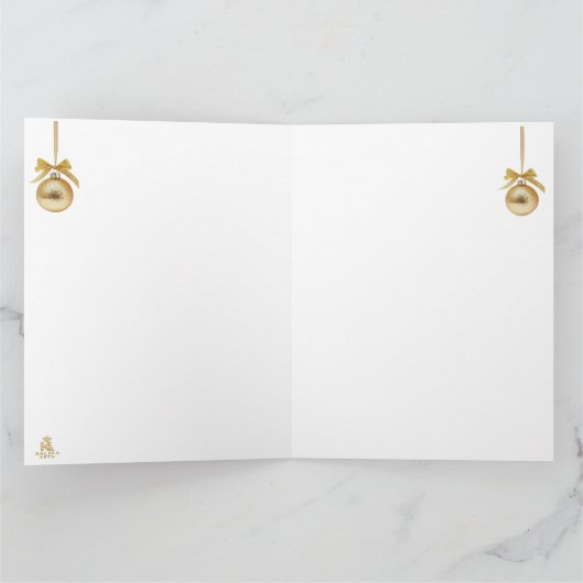 Minimal Christmas Postcard | Line Art Tree | Kalir Karte (Innenseite)