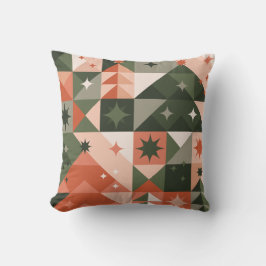 Minimal Christmas Tree and Stars geometry Kissen