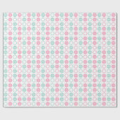 Minimal Circle Grid Pattern Geschenkpapier (Flach)
