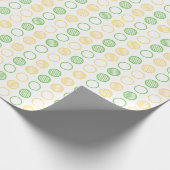 Minimal Circle Grid Pattern Geschenkpapier (Ecke)