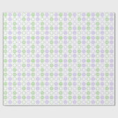 Minimal Circle Grid Pattern Geschenkpapier (Flach)