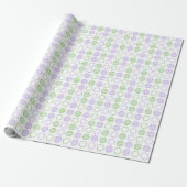 Minimal Circle Grid Pattern Geschenkpapier (Ungerollt)