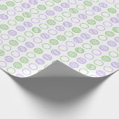 Minimal Circle Grid Pattern Geschenkpapier (Ecke)