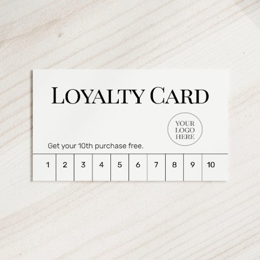 Minimal Classic Business Flat Loyalty Card Treuekarte