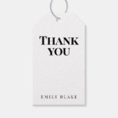 Minimal Classic Business Thank You Hang Tag Geschenkanhänger (Vorderseite)