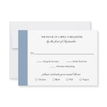 Minimal Classic Formal Elegant Dusty Blue Wedding