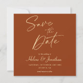 Minimal Classic Moderne Elegante Hochzeit Save The Date (Vorderseite)