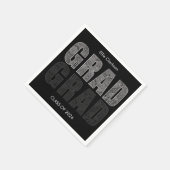 Minimal Classy Graduation Party Serviette (Ecke)