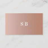 Minimal Clay & Blush Ombre Fade Wedding Registry Begleitkarte (Rückseite)