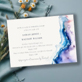 Minimal Coastal Sea Beach Wedding Rehearsal Dinner Einladung