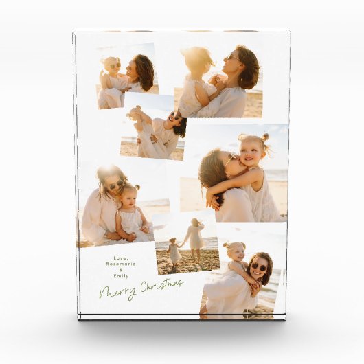 Minimal Collage Christmas Multi 8 Album Fotoblock (Vorderseite)