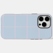 Minimal Color Grid Check Pattern Case-Mate iPhone Hülle (Rückseite (Horizontal))