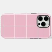 Minimal Color Grid Check Pattern Case-Mate iPhone Hülle (Rückseite (Horizontal))