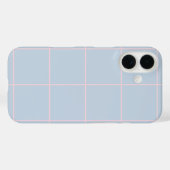 Minimal Color Grid Check Pattern Case-Mate iPhone Hülle (Rückseite (Horizontal))
