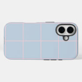 Minimal Color Grid Check Pattern Case-Mate iPhone Hülle (Rückseite (Horizontal))