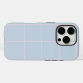 Minimal Color Grid Check Pattern Case-Mate iPhone Hülle (Rückseite (Horizontal))