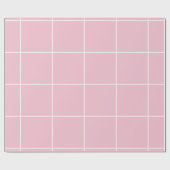 Minimal Color Grid Check Pattern Geschenkpapier (Flach)