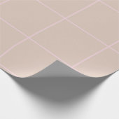 Minimal Color Grid Check Pattern Geschenkpapier (Ecke)