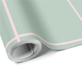 Minimal Color Grid Check Pattern Geschenkpapier (Rolleneckpunkt)