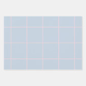 Minimal Color Grid Check Pattern Geschenkpapier Set (Vorderseite)