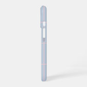 Minimal Color Grid Check Pattern iPhone 16 Hülle (Linke Seite)