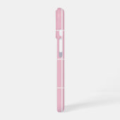 Minimal Color Grid Check Pattern iPhone 16 Hülle (Linke Seite)