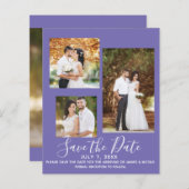 Minimal Color Modernes Hochzeitsstift Save the Dat (Vorne/Hinten)