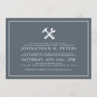 Minimal Construction Abschluss|Retirement Invite