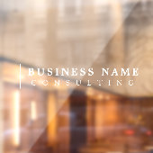 Minimal Consulting Company Moderne Typografie Fensteraufkleber (Blatt 2)