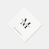 Minimal Corporate Event Business Logo Custom Serviette (Ecke)