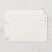 Minimal Country Spring Blumenlandschaft Hochzeit RSVP Karte (Rückseite)