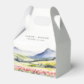 Minimal Country Spring Blumenlandschaft Hochzeiten Geschenkschachtel (Vorderseite)
