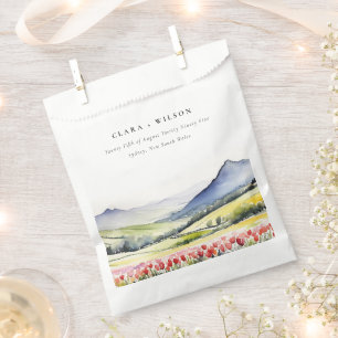 Minimal Country Spring Blumenlandschaft Hochzeiten Geschenktütchen
