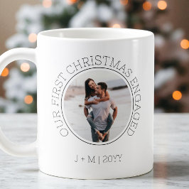 Minimal Couple 2 Foto Unser erstes Weihnachtsfest  Kaffeetasse