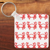 Minimal Crab Zodiac Keychain – Modern Schlüsselanhänger (Vorderseite)