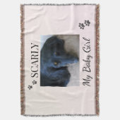 Minimal Cream Blush Pet Photo  Decke (Vorderseite Vertikal)