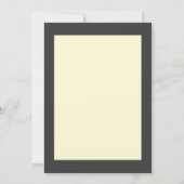 Minimal Cream Typography Wedding Invitation Einladung (Rückseite)