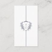 Minimal crested einfache Hochzeit Details Einschli Begleitkarte (Rückseite)