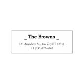 Minimal Custom Address Stamp  Family Address Stamp Gummistempel (Prägung)