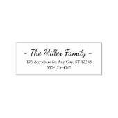 Minimal Custom Address Stamp for Family Mail Gummistempel (Stempel)