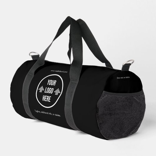 Minimal Custom Company Logo Business Duffle Bag (Rechte Ecke)