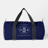 Minimal Custom Company Logo Business Duffle Bag (Rückseite)