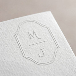 Minimal Custom Couple's Wedding Monogram Wappen